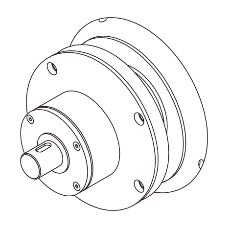 Flange Mount Sliding Safety Chuck With Shaft End