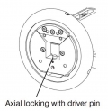 Axial Locking of Winding Shaft